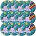 Produktbild TE-Trend 12 Stück Yoyo Jojo Set Motiv Regenbogen Einhorn Metall 60mm Mädchen Kinder Spielzeug Mitbringsel Mitgebsel Kindergeburtstag