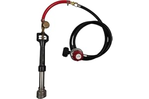 LSMIITTH Propane Forge Burner with Regulator, Knife Making Gas Forge Burner for Blacksmithing Metal Foundry Furnace