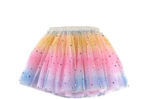 Hykiee Tutu Fille, Deguisement Bebe Enfant Ballet Danse Classique Fille Costume pour Carnaval Fête Anniversaire Cadeaux pour Filles 2 3 4 5 6 Ans, Robe de Princesse Jupe Tulle Rose Femme