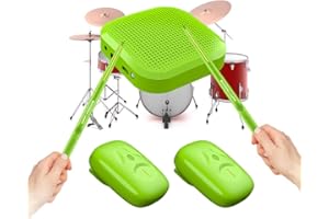 HTU Virtual Air Drum Set Portable Electronic Virtual Air Drum Drumsticks Pedals Professional for Beginners Children Adults
