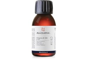 Naissance Vitamina E Aceite (No. 807) – 100ml - Liquida Pura, Natural - para la Cara, Pelo, Cabello, Facial, Cosmetica