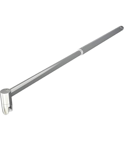 Barra Stabilizzatrice Regolabile Per Vetro Doccia - Nero Opaco, Lunghezza 70-120 Cm, Per Vetro Da 6 A 10 Mm