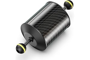 Sea frogs Unterwasser D80 mm,7 Zoll 178 mm Schwimmende Arm Kohlenstoff Schwimmende Doppelkugelarm Tauchen Auftriebssystem Für Tauchen Tablett Video LichtStrobe