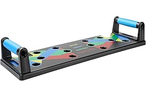 LN COZY CORNER 9-in-1 Push Up Board, Foldable Press-Up Board with Resistance Bands, Multi-Function Fitness Board for Chest, Arms, Shoulders, Home Gym Strength Training Equipment for Men & Women