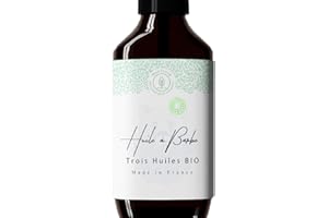 BEAU CLICHÉ 50ml Huile à Barbe à l’huile de Ricin, Jojoba et Avocat BIO - Fabriquée en France - Soin visage et barbe 100% naturel : Nourrit et Fortifie la barbe