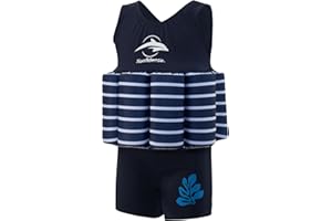 Konfidence Float suit - Traditional Kids Swimsuit for 1-5 Years with Adjustable Buoyancy/Removable Foam Floats - Super Soft,Flexible Lycra