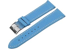 Äkta läder klockarmband 20 mm 22 mm 24 mm småsten rem för män kvinnor