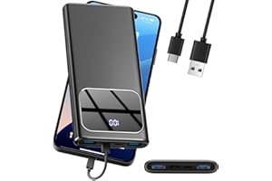 ROLOSAR Power Bank High-Speed Charging 10000mAh, PD3.0 QC4.0 Portable Charger with USB-C Input & Output, Powerbank Phone Battery Pack Compatible with iPhone 16/15/14/13/12 Pro Max iPad Samsung Android