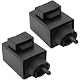 OTOTEC 2Pcs LED Indicator Flasher Relay 3 Pin Compatible with Honda CRF300L VTR1000F Fast Flash Fix 38300KK9951 Motorcycle LED Turn Signal Accessories
