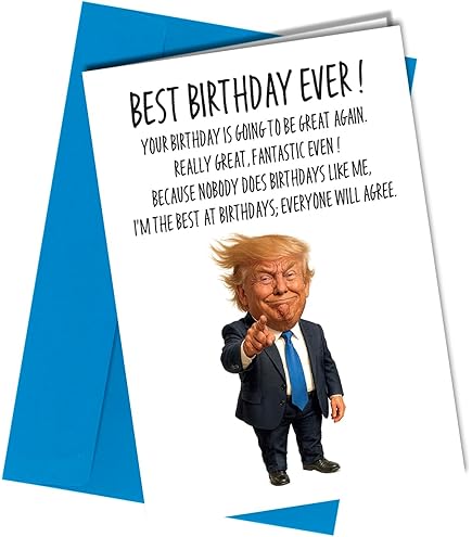 Funny Birthday Card - Donald Trump And Elon Musk - Bestie - View #7