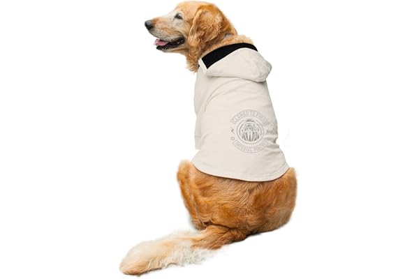 Ruse Pet Cloned to Fight Printed Full Sleeves Dog Autumn Winter Hoodie Jacket/Apparel/Clothes/Jackets Gift for Big and Small Dogs.(White/XXL)