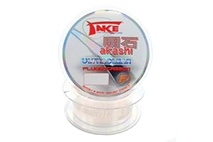 Lineaeffe Take Akashi Ultraclear Fluorocarbon 100 m 100 m D. 0.350 mm Fluorocarbone Ligne de Pêche Invisible Mer Eau Douce Spinning Carnassiers