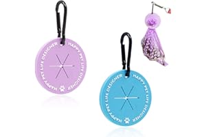 YITEXIN Porta sacchetti per cacca per cani, in 2 colori, con moschettone, porta sacchetti per cacca per guinzaglio, dispenser per sacchetti di rifiuti per animali domestici, accessori per cani da passeggio