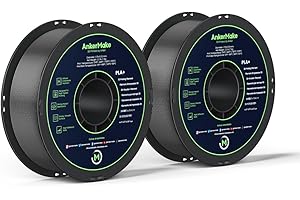 AnkerMake PLA+ 3D Printing Filament, AnkerMake Official Filament, 2-Pack, 4.4 lb / 2 kg, Smooth, High-Adhesion Rate, Designed for High-Speed Printing - Grey