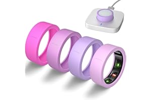 BandRain Ultra-Thin Covers Compatible with Oura Ring Gen 4/Oura Gen 3 Cover, Anti-Scratch Elastic Silicone Protector Case Smart Rings Accessories for ULTRAHUMAN Ring AIR Women Men, 4 Pack