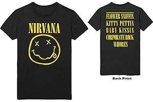 Live Nation Nirvana-Smiley Camiseta para Hombre