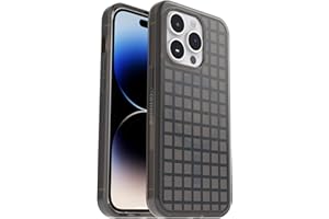 ‎OTTERBOX OtterBox Symmetry+ Przezroczyste Etui na iPhone 14 Pro na MagSafe, Wstrząsoodporny, Potrójnie Testowany Zgodnie ze Standardami Wojskowymi, Ochrona Antybakteryjna, Window Pane Black