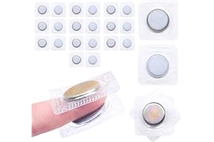 Jamsinmu Magneti nascosti per cucire pulsanti magnetici invisibili cucite in blocco magnetico in PVC per tessuto da cucire, tende, borse di abbigliamento Silver-Y2020