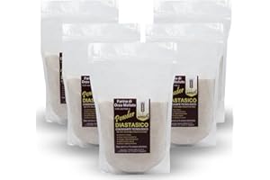 Malto Attivo, Box da 5 pezzi di Powder 1kg, Farina di Malto d’Orzo ad Elevato Potere Diastasico, Malto Diastasico Ideale per Panificazione, 14.000 Unità Pollak, Made in Italy.