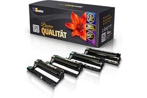 123Color 4 x Alternative Drum Units for Brother HL 3140 CW HL 3142 CW HL 3150 C DN HL 3150 C DW HL 3152 C DW HL 3170 C DW HL 3172 C DW DR241CL DR 241 Drum Set Print Pro Series