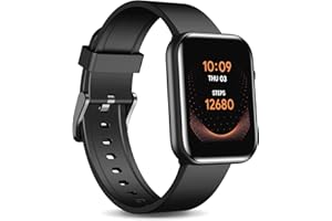 TicWatch GTH Smartwatch Orologio Intelligente, durata della batteria fino a 10 giorni con misurazione della temperatura della pelle,monitoraggio della frequenza ardiaca con ossigeno nel sangue,5ATM