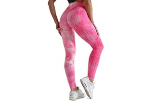 Merlvida Sport Leggings Damen High Waist, Anti Cellulite Push up Leggins Blickdicht mit Bauchkontrolle - Weich Elastisch Yogahose Sporthose Damen, Slim Sportleggins Boom Booty Leggings für Damen