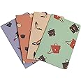 Papboo A5 Handy, Easy to Carry Unruled, Plain Cute Boss Lady for Women, Girls Set of 4 for doodling, Writing, Notes, Notebooks -Matte Finished - Journal Diary Gift.(60 * 4=240 80 GSM Pages)