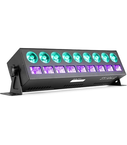 Barre LED Beamz LCB244 - 24 LEDs RGBW 4W - Contrôle DMX, Audio, Master/Slave - Parfaite Pour DJ Et Scène