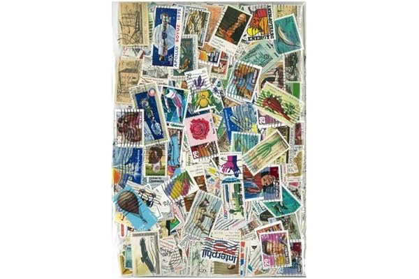 Collection de timbres Etats Unis oblitérés - 100 timbres différents