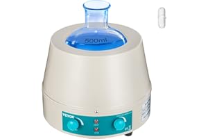 VEVOR Giacca Riscaldante da Laboratorio 250 W Giacca Agitatore Magnetico Digitale da 500 ml per Riscaldare e Mescolare Liquidi, Mantello Riscaldante dell'Agitatore Magnetico, Funzionamento Stabile