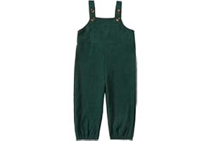 Geagodelia Salopette Bambino Casual in Velluto per Primavera Autunno Pantaloni con Bretelle Bambina Senza Maniche Vintage Tuta Intero Neonati