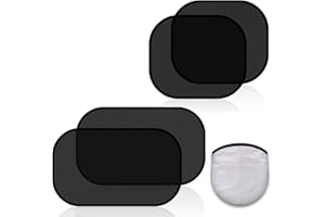 EMIUP Car Sun Shades for Baby 4 Pack, Car Window Shade Blinds Covers for Kids Pets with UV Rays/Sun Heat/Glare Protection, Car Sunshades Shield with Breathable Mesh Visor for Side Rear Full Window