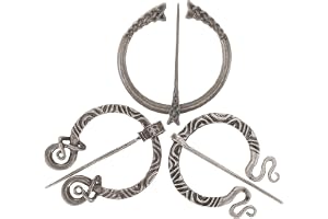 CTIRCHIU Retro Viking Broscher i Robust Brooch Buckle Clasp för Halsduk och Klädaccessoar Vintage med Medeltida Charm