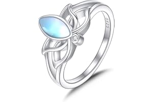 YFN Sterling Silber Ring Kristall Schmuck Geschenke für Damen Mädchen