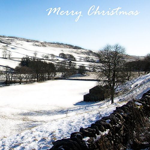Pack of 5 Handmade Christmas Cards - Original Winter Snow Scene Photography Card Set 'Xmas Magic''