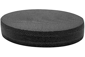 YIUS Ovale Balance Pads, Yoga Balance Pad Matte Balance Kissen Koordinationstrainer, Weich Komfortables Ganzkörpertraining Balance Pad für Fitness, Core Stability Krafttraining(Schwarz)
