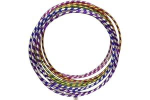FlickBuyz Glitter Hula Hoops – Multicolor Hula Hoop Ring – Lightweight Hula Hoop Rings, 50 cm 60 cm 70cm Hoops Ideal for Weight Loss, Party Games, Dance, Fitness