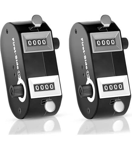 Counter Clicker Jiozermi 2-Pack Mechanical Tally Counters - 4-Digit ...