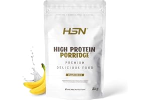 Porridge d’Avoine Protéiné de HSN | Végétarien | Facile et Rapide à Préparer | Avec de la Protéine de Lactosérum | Saveur Banane, 3 Kg