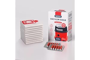 NuClean - Replacement for Henry Hoover Bags - Compatible with Henry, Hetty, NVM-1CH Vacuum Bag (10 Bags & 10 Freshners)