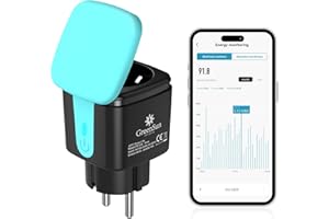 GREENSUN LED LIGHTING GreenSun WiFi Socket Outdoor Alexa - WiFi Socket with Current Measurement Smart Life Socket Smart Socket Alexa Socket Smart Home Timer Socket Waterproof IP44 16A 2.4GHz WiFi