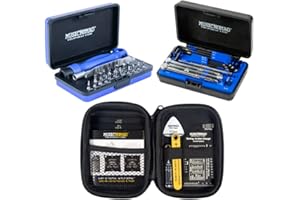 MusicNomad KEEP IT SIMPLE, SETUP (KISS)™ Guitar Setup Starter Tool Kit Bundle - 6 pc. Gauge Set, 26 pc. Guitar Tech Tool Set, 11 pc. Truss Rod Wrench Set (MN609)