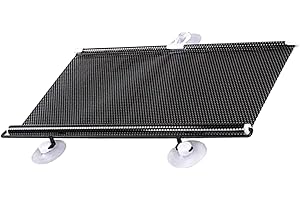 Komsoup Car Sun Window Shade, 4 Sizes Sun Protection Retractable Roller Shade Blocks With 3x Suction Cups For Rear & Side Windows - Protect Baby Kids