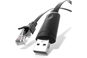 DriverGenius USB 2.0 Console Adapter - USB to RJ45 (RS-232) Converter Cable (DB9 Serial)