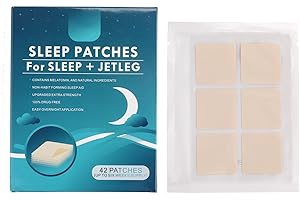 OWNFEEL 42 PCS Sleep Aid Patches for Adults, Natural Herbal Sleeping Stickers to Improve Sleep Quality, Mood Calming & Relaxn Support, Non-Habit Forming, Night-Time Enhancer, Ideal for Travel & Stress Relief