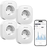 GNCC WLAN Steckdose mit Strommessung Smart Home Alexa Steckdose 4er Pack Funktioniert mit Alexa/Google Home, Alexa Zubehör, N