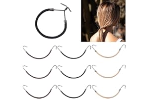 DALLAR Gomas de Pelo Ajustables - Gomas Pelo Gancho - Goma Pelo - Gomillas Pelo Mujer - Ganchos Pelo Mujer - Gomas Pequeñas Pelo - Goma de Pelo (9 Unidades Mix)