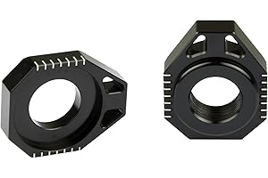 SCAR Achsenblöcke Achsblöcke kompatibel mit KTM 125-525 SX SX-F Husqvarna TC FC TE FE TX GasGas MC MCF EC ECF EX EXF 2023-2026 - Schwarz