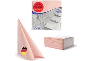 Aroba Airlaid Napkins, Fabric Look, 19 Colours, 40 x 40 cm, 1/4 Fold, High-Quality Wedding Napkins, for Birthday, Hotel, Catering, Celebrations, Christmas, Wedding