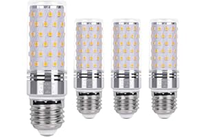 SanGlory E27 Maiskolben Led Lampe 12W E27 Led Mais Birne Warmweiß 3000K 1350LM Entspricht Glühbirnen 100W Nicht Dimmbar Energiesparlampe Kleine Edison-Schraube Kerze Leuchtmittel E27 (4er-Pack)